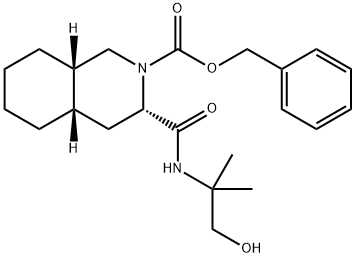 (3S,4AS,8AS)-2-CARBOBENZYLOXY-DECAHYDRO-N-(2-HYDROXY-1,1-DIMETHYLETHYL)-3-ISOQUINOLINECARBOXAMIDE price.