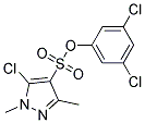 3,5-DICHLOROPHENYL 5-CHLORO-1,3-DIMETHYL-1H-PYRAZOLE-4-SULPHONATE Struktur