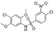 N1-(4-CHLORO-2,5-DIMETHOXYPHENYL)-4-CHLORO-3-NITROBENZENE-1-SULPHONAMIDE Struktur