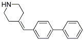 4-(4-Phenylbenzylidene)piperidine  Struktur