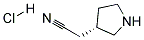 (S)-3-Pyrrolidineacetonitrile hydrochloride Struktur