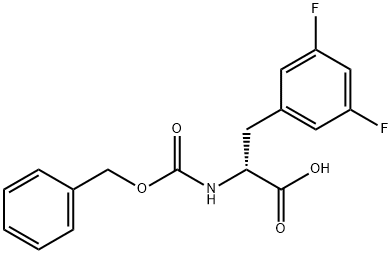 Cbz-3,5-Difluoro-D-Phenylalanine Structure