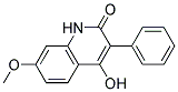 3-PHENYL-4-HYDROXY-7-METHOXYQUINOL-2-ONE Struktur