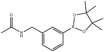 N-[3-(4,4,5,5-TETRAMETHYL-1,3,2-DIOXABOROLAN-2-YL)BENZYL]ACETAMIDE Struktur