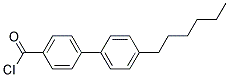 4-N-Hexyl-4'-Diphenylformylchloride Struktur