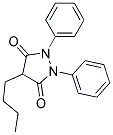 4-Buthyl-1,2-diphenyl-3,5-dioxopyrazolidine Struktur