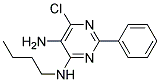 N4-BUTYL-6-CHLORO-2-PHENYLPYRIMIDINE-4,5-DIAMINE Struktur