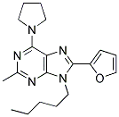 8-(FURAN-2-YL)-2-METHYL-9-PENTYL-6-(PYRROLIDIN-1-YL)-9H-PURINE Struktur