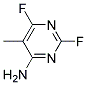 4-PYRIMIDINAMINE, 2,6-DIFLUORO-5-METHYL- Struktur