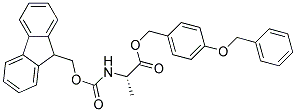 FMOC-L-ALANINE 4-BENZYLOXYBENZYL ESTER Struktur