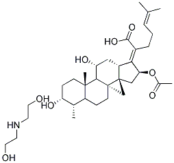 DIETHANOLAMINE FUSIDATE Struktur