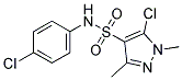 N4-(4-CHLOROPHENYL)-5-CHLORO-1,3-DIMETHYL-1H-PYRAZOLE-4-SULFONAMIDE, TECH Struktur