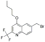 6-(BROMOMETHYL)-4-BUTOXY-2-(TRIFLUOROMETHYL)QUINOLINE, TECH Struktur