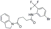 N-(5-BROMO-2-(TRIFLUOROMETHYL)PHENYL)-5-(INDOLIN-1-YL)-5-OXOPENTANAMIDE Struktur