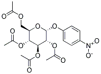 P-NITROPHENYL-2,3,4,6-TETRA-O-ACETYL-A-D-GLUCOPYRANOSIDE Struktur