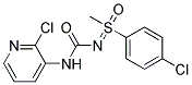 N-[1-(4-CHLOROPHENYL)-1-METHYL-1-OXO-LAMBDA~6~-SULPHANYLIDENE]-N'-(2-CHLORO-3-PYRIDYL)UREA Struktur