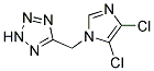 5-[(4,5-Dichloro-1H-imidazol-1-yl)methyl]-2H-1,2,3,4-tetrazole Struktur