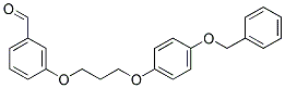 3-{3-[4-(Benzyloxy)phenoxy]propoxy}benzaldehyde Struktur