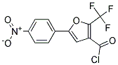 5-(4-Nitrophenyl)-2-(trifluoromethyl)furan-3-carbonyl chloride Struktur