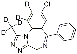 ALPRAZOLAM (D5, 98%) 100 UG/ML IN METHANOL Struktur