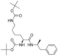 [(S)-5-TERT-BUTOXYCARBONYLAMINO-5-((S)-1-METHYL-2-PHENYL-ETHYLCARBAMOYL)-PENTYL]-CARBAMIC ACID TERT-BUTYL ESTER Struktur