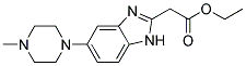 [5-(4-METHYL-PIPERAZIN-1-YL)-1H-BENZOIMIDAZOL-2-YL]-ACETIC ACID ETHYL ESTER Struktur