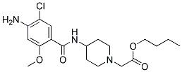 4-(4-AMINO-5-CHLORO-2-METHOXYBENZAMIDO)PIPERIDINE-1-ACETIC ACID BUTYL ESTER Struktur