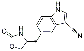 5-((S)-2-OXO-OXAZOLIDIN-4-YLMETHYL)-1H-INDOLE-3-CARBONITRILE Struktur