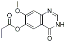 PROPIONIC ACID 7-METHOXY-4-OXO-3,4-DIHYDRO-QUINAZOLIN-6-YL ESTER Struktur