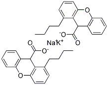 PotassiumSodiumButylXanthat Struktur