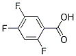 TRIFLUOROBENZOIC ACID, 2,4,5- Struktur