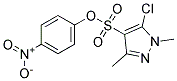 4-NITROPHENYL 5-CHLORO-1,3-DIMETHYL-1H-PYRAZOLE-4-SULFONATE, TECH Struktur