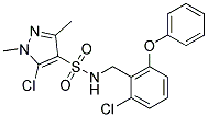 N4-(2-CHLORO-6-PHENOXYBENZYL)-5-CHLORO-1,3-DIMETHYL-1H-PYRAZOLE-4-SULFONAMIDE, TECH Struktur