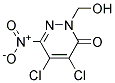 4,5-DICHLORO-2-(HYDROXYMETHYL)-6-NITRO-2,3-DIHYDROPYRIDAZIN-3-ONE, TECH Struktur