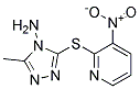 3-METHYL-5-[(3-NITRO-2-PYRIDYL)SULPHANYL]-4H-1,2,4-TRIAZOL-4-AMINE Struktur