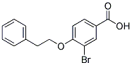 3-BROMO-4-(PHENETHYLOXY)BENZOIC ACID Struktur