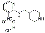 (3-Nitropyridin-2-yl)piperidin-4-ylmethyl-amine hydrochloride Struktur