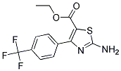 Ethyl 2-Amino-4-(4-Trifluoromethylphenyl)-5-Thiazole-Carboxylate Struktur