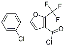 5-(2-Chlorophenyl)-2-(trifluoromethyl)furan-3-carbonyl chloride Struktur