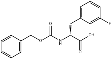 (R)-2-(((芐氧基)羰基)氨基)-3-(3-氟苯基)丙酸 結(jié)構(gòu)式