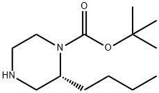 (R)-1-Boc-2-butyl-piperazine Struktur