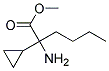 methyl 2-amino-2-cyclopropylhexanoate Struktur