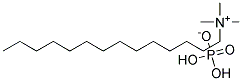 Tetradecyl trimethyl ammonium dihydrogen phosphate Struktur