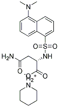 Dansyl-L-AsparaginePiperidiniumSalt Struktur