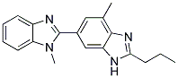 4-Methyl-6-(1-MethylBenzimidazol-2-Yl)-2-PropylBenzimidazole Struktur