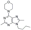 9-BUTYL-2,8-DIMETHYL-6-MORPHOLINO-9H-PURINE Struktur