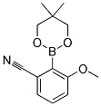 3-METHOXY-2-(5,5-DIMETHYL-1,3,2-DIOXABORINAN-2-YL)BENZONITRILE Struktur