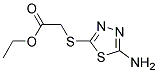 (5-AMINO-[1,3,4]THIADIAZOL-2-YLSULFANYL)-ACETICACID ETHYL ESTER Struktur