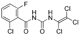 N-(2-CHLORO-6-FLUOROBENZOYL)-N'-(1,2,2-TRICHLOROVINYL)UREA, TECH Struktur