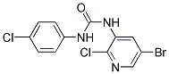 N-(5-BROMO-2-CHLORO-3-PYRIDYL)-N'-(4-CHLOROPHENYL)UREA, TECH Struktur